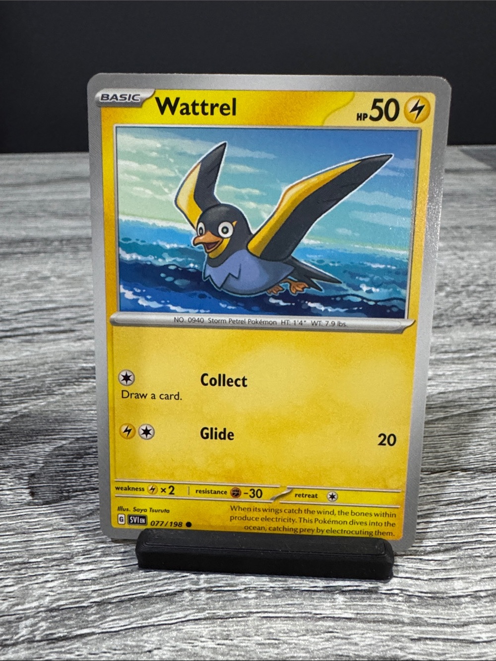 Pokémon | Scarlet & Violet #077/198: Wattrel (2024) - Collectible Trading Card